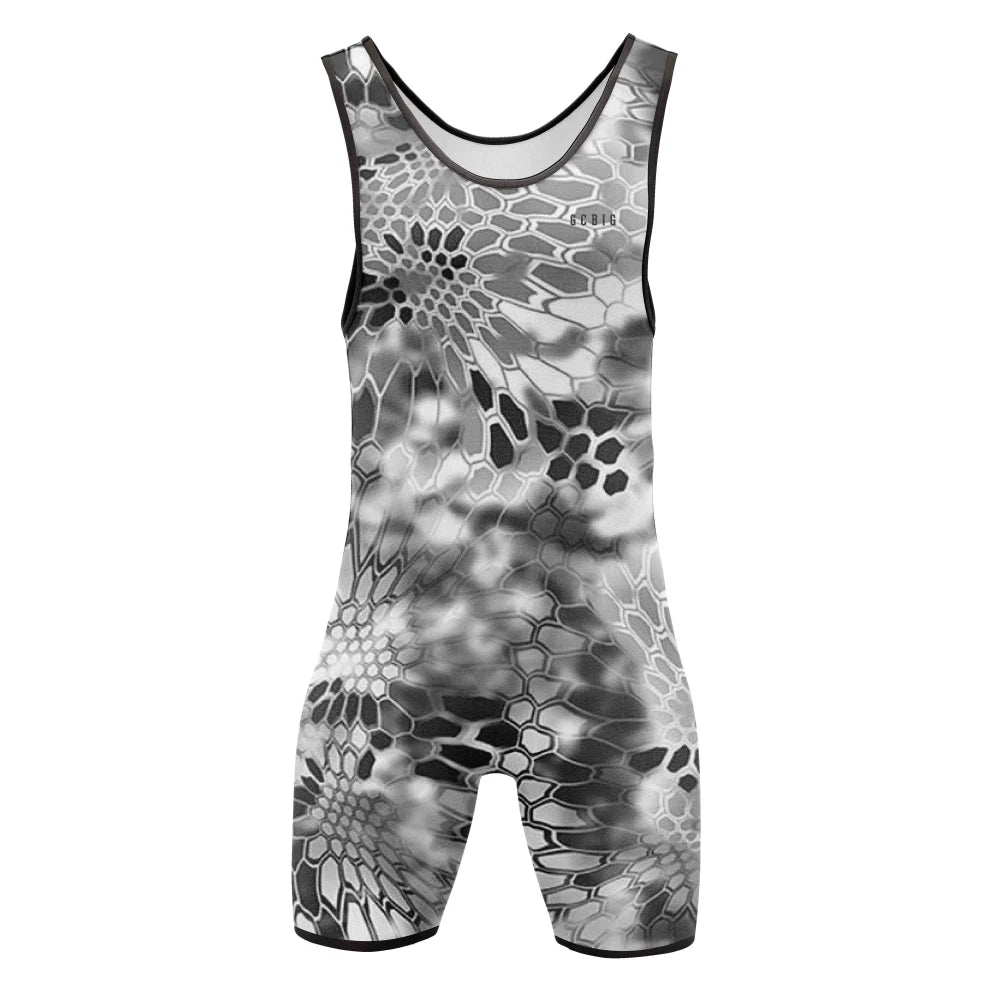 details of Predator Mode Men’s Toxic Trait Print Singlet – pridevoyageshop.com – gay men’s harness, lingerie and fetish wear