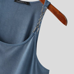 details of Pull Me Closer Chain Strap Tank - pridevoyageshop.com - gay men's fashion, clubwear, party outfit