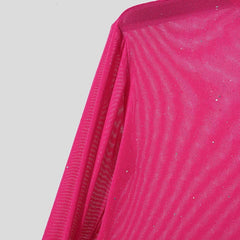 details of Rose The Center of the Universe Rhinestone Mesh Top - pridevoyageshop.com - gay men's fashion, clubwear, party outfit
