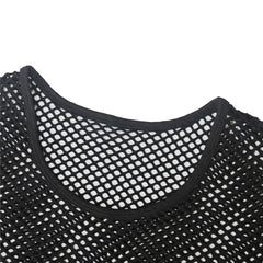 details of Short Circuit Net Crop - pridevoyageshop.com - gay men’s harness, lingerie and fetish wear