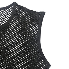 details of Short Circuit Net Crop - pridevoyageshop.com - gay men’s harness, lingerie and fetish wear