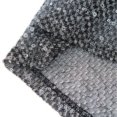 details of Silver Catch Light Sequin Mesh Tank - pridevoyageshop.com - gay men's fashion, clubwear, party outfit