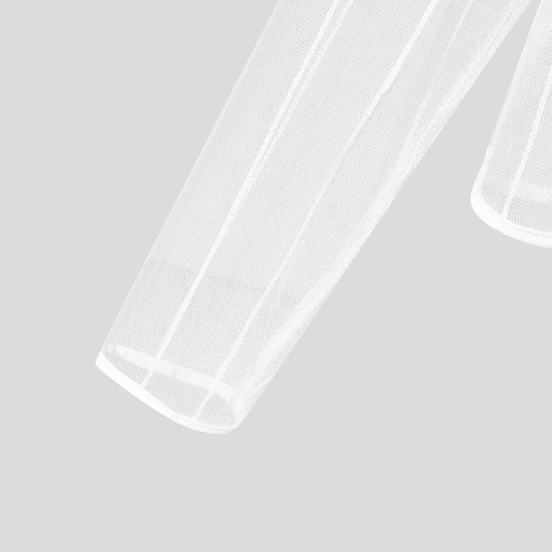 details of Veiny Shaft Mesh Long Sleeve - pridevoyageshop.com - gay men’s harness, lingerie and fetish wear