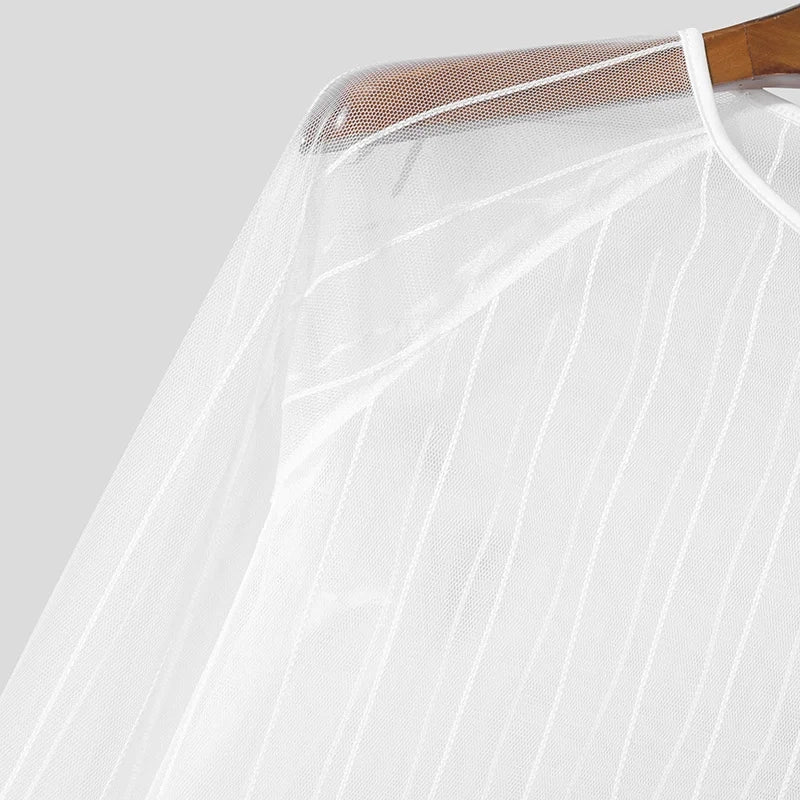 details of Veiny Shaft Mesh Long Sleeve - pridevoyageshop.com - gay men’s harness, lingerie and fetish wear