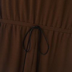 details of a flat lay of Brown Late Checkout Ribbed Romper - pridevoyageshop.com - gay men's fashion, clubwear, party outfit