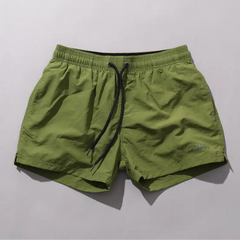 details of army green Desmiit Men’s Circuit Signal Swim Short – pridevoyageshop.com – gay men’s sexy swim briefs, trunks, board shorts, and bikinis