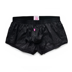 details of black DM Men’s Airdrop Low-Rise Sheer Boxers – pridevoyageshop.com – gay men’s sexy swim briefs, trunks, board shorts, and bikinis