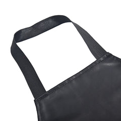 details of black Daddy’s Brutal Bistro Fetish Apron – pridevoyageshop.com – gay men’s harness, lingerie and fetish wear