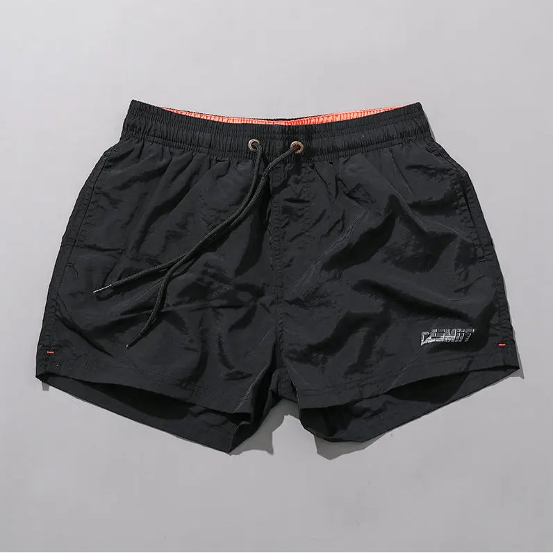 details of black Desmiit Men’s Circuit Signal Swim Short – pridevoyageshop.com – gay men’s sexy swim briefs, trunks, board shorts, and bikinis