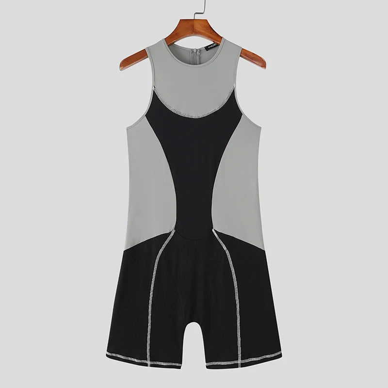 details of black Men’s Apex Contour Bodysuit – pridevoyageshop.com – gay men’s harness, lingerie and fetish wear