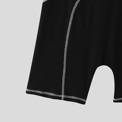 details of black Men’s Apex Contour Bodysuit – pridevoyageshop.com – gay men’s harness, lingerie and fetish wear