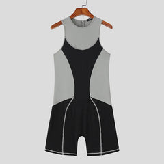 details of black Men’s Apex Contour Bodysuit – pridevoyageshop.com – gay men’s harness, lingerie and fetish wear