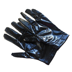 details of black Men’s On Duty PU Leather Playsuit – pridevoyageshop.com – gay men’s harness, lingerie and fetish wear