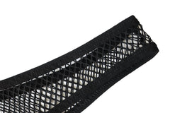 details of black Pecs Hooker Mesh Shrug - pridevoyageshop.com - gay men’s harness, lingerie and fetish wear