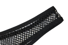 details of black Pecs Hooker Mesh Shrug - pridevoyageshop.com - gay men’s harness, lingerie and fetish wear