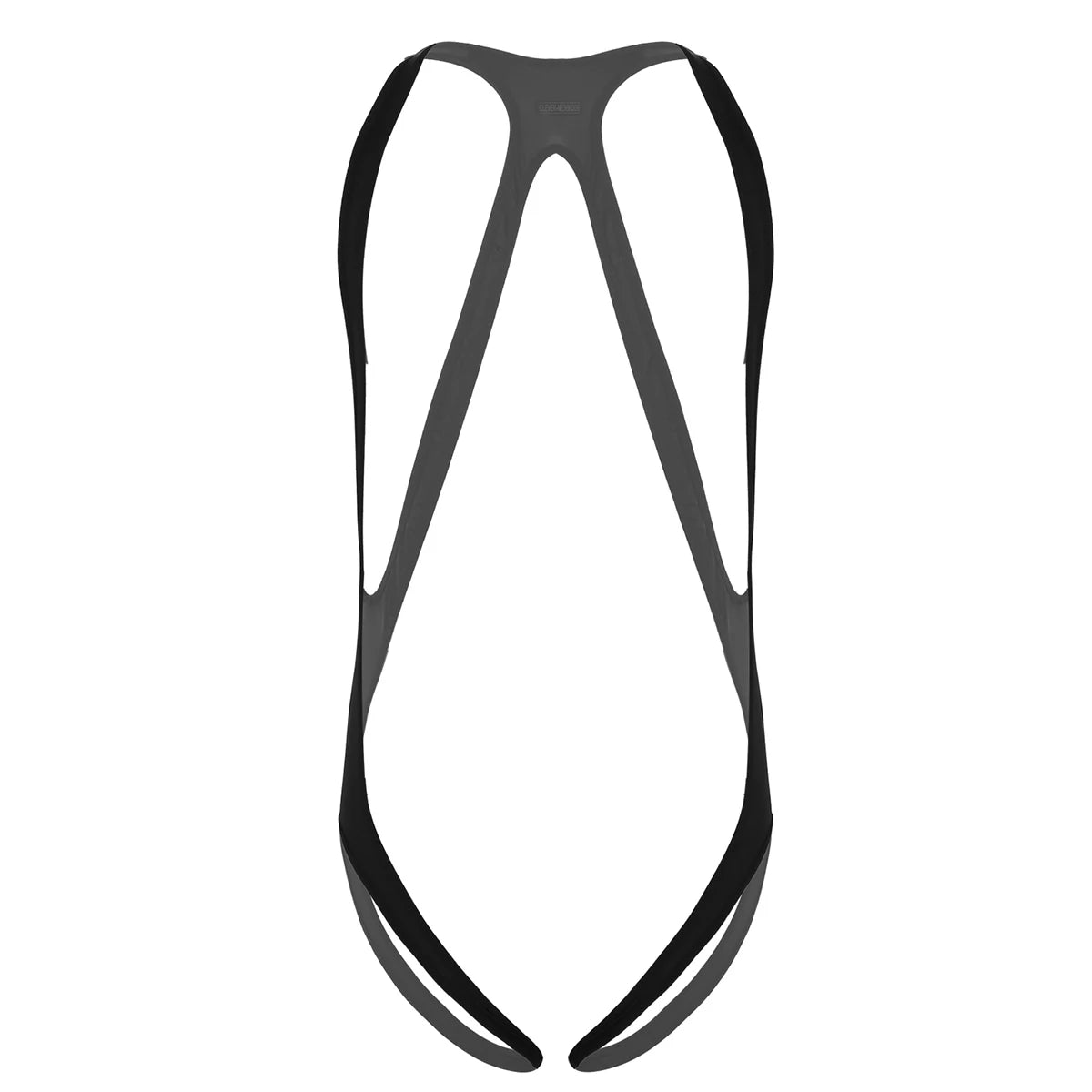 details of black The Rigging Sling Singlet – pridevoyageshop.com – gay men’s harness, lingerie and fetish wear
