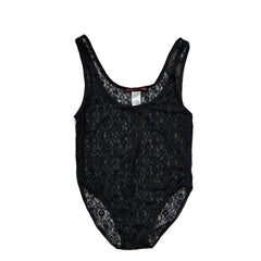 details of black Thorn Lace Tank Bodysuit – pridevoyageshop.com – gay men’s harness, lingerie and fetish wear