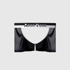 details of black boxer Men’s Outlaw Open-Back Chaps Boxer Briefs – pridevoyageshop.com – gay men’s sexy swim briefs, trunks, board shorts, and bikinis