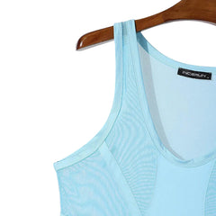 details of blue South Beach Deco Sheer Leotard – pridevoyageshop.com – gay men’s harness, lingerie and fetish wear