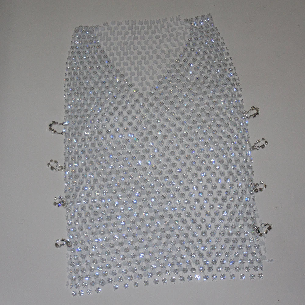 details of crystal net tank showing toned torso and sparkle mesh detailing – pridevoyageshop.com – gay men’s harness, lingerie and fetish wear