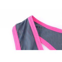 details of gray Men’s Adrenaline Neon-Trim Wave Singlet – pridevoyageshop.com – gay men’s harness, lingerie and fetish wear