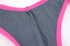 details of gray Men’s Adrenaline Neon-Trim Wave Singlet – pridevoyageshop.com – gay men’s harness, lingerie and fetish wear