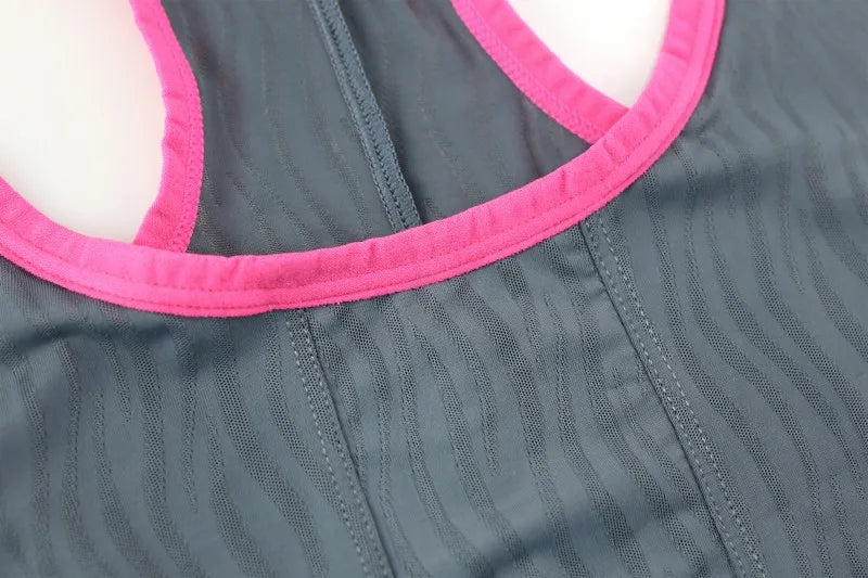 details of gray Men’s Adrenaline Neon-Trim Wave Singlet – pridevoyageshop.com – gay men’s harness, lingerie and fetish wear