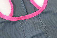 details of gray Men’s Adrenaline Neon-Trim Wave Singlet – pridevoyageshop.com – gay men’s harness, lingerie and fetish wear
