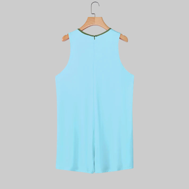 details of green Men’s Draft Pick Ombre Singlet – pridevoyageshop.com – gay men’s harness, lingerie and fetish wear