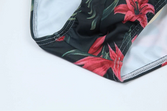 details of green leaf Men’s Rip Me Off Swim Briefs - pridevoyageshop.com - gay men’s sexy swim briefs, trunks, board shorts, and bikinis