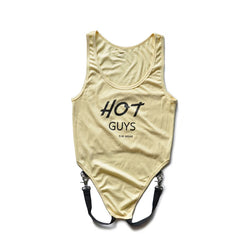 details of khaki The Label Jock-Back Bodysuit – pridevoyageshop.com – gay men’s harness, lingerie and fetish wear