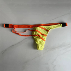 details of light green Men’s Bondage Signal Swim Bikini Thong – pridevoyageshop.com – gay men’s sexy swim briefs, trunks, board shorts, and bikinis