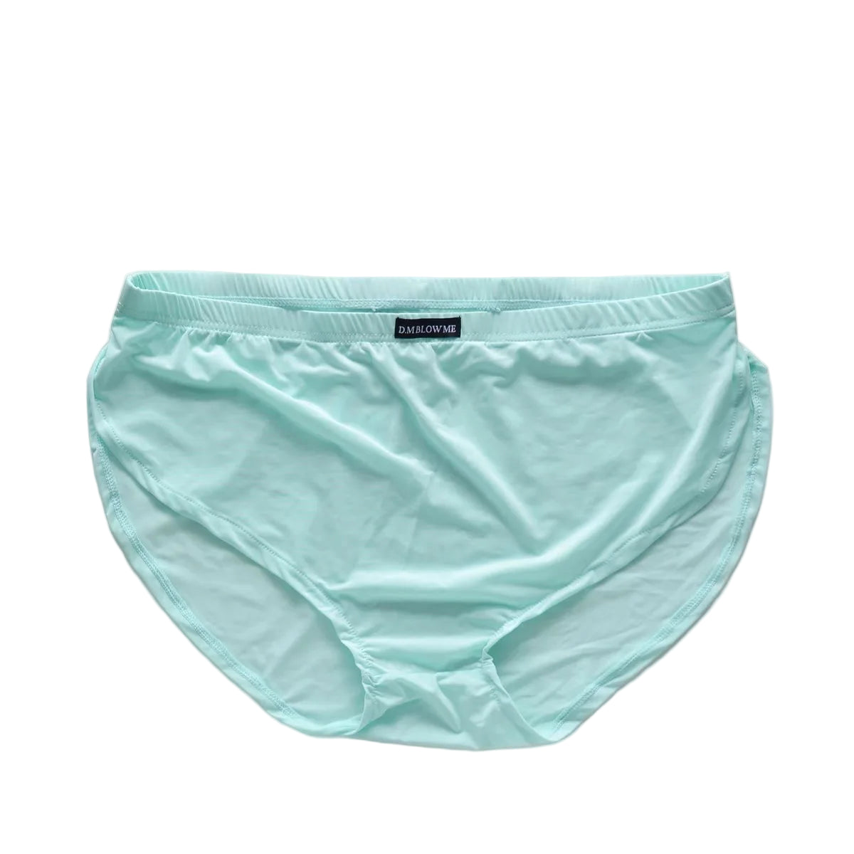 details of mint green D.M Men’s Drama Snack Brief – pridevoyageshop.com – gay men’s sexy swim briefs, trunks, board shorts, and bikinis