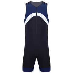 details of navy blue Men’s Undertow Wave-Zip Bodysuit – pridevoyageshop.com – gay men’s harness, lingerie and fetish wear