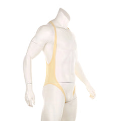details of nude The Rigging Sling Singlet – pridevoyageshop.com – gay men’s harness, lingerie and fetish wear