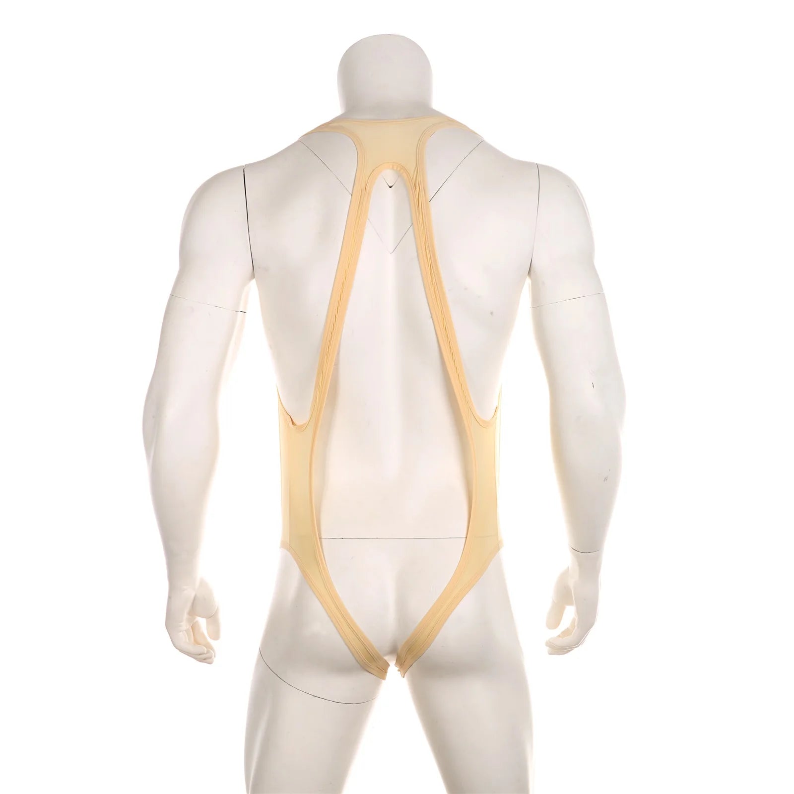 details of nude The Rigging Sling Singlet – pridevoyageshop.com – gay men’s harness, lingerie and fetish wear