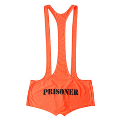details of orange Men’s Bare Minimum Singlet – pridevoyageshop.com – gay men’s harness, lingerie and fetish wear
