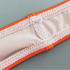 details of orange Men’s Crush Face Swim Briefs – pridevoyageshop.com – gay men’s sexy swim briefs, trunks, board shorts, and bikinis