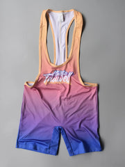 details of pink Men’s Fever Dream Ombré Singlet – pridevoyageshop.com – gay men’s harness, lingerie and fetish wear