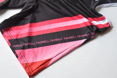 details of pink Men’s Trophy Boy Racing Stripe Singlet – pridevoyageshop.com – gay men’s harness, lingerie and fetish wear