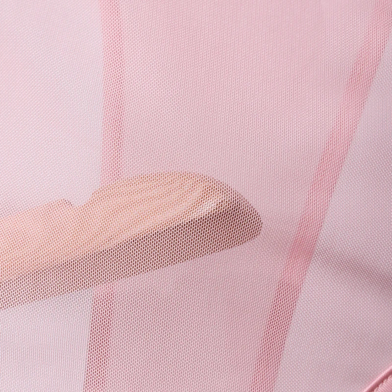 details of pink Night Shift Keyhole Halter Bodysuit flat lay with halter neckline and front keyhole cut-out – pridevoyageshop.com – gay men’s harness, lingerie and fetish wear