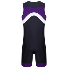 details of purple Men’s Undertow Wave-Zip Bodysuit – pridevoyageshop.com – gay men’s harness, lingerie and fetish wear