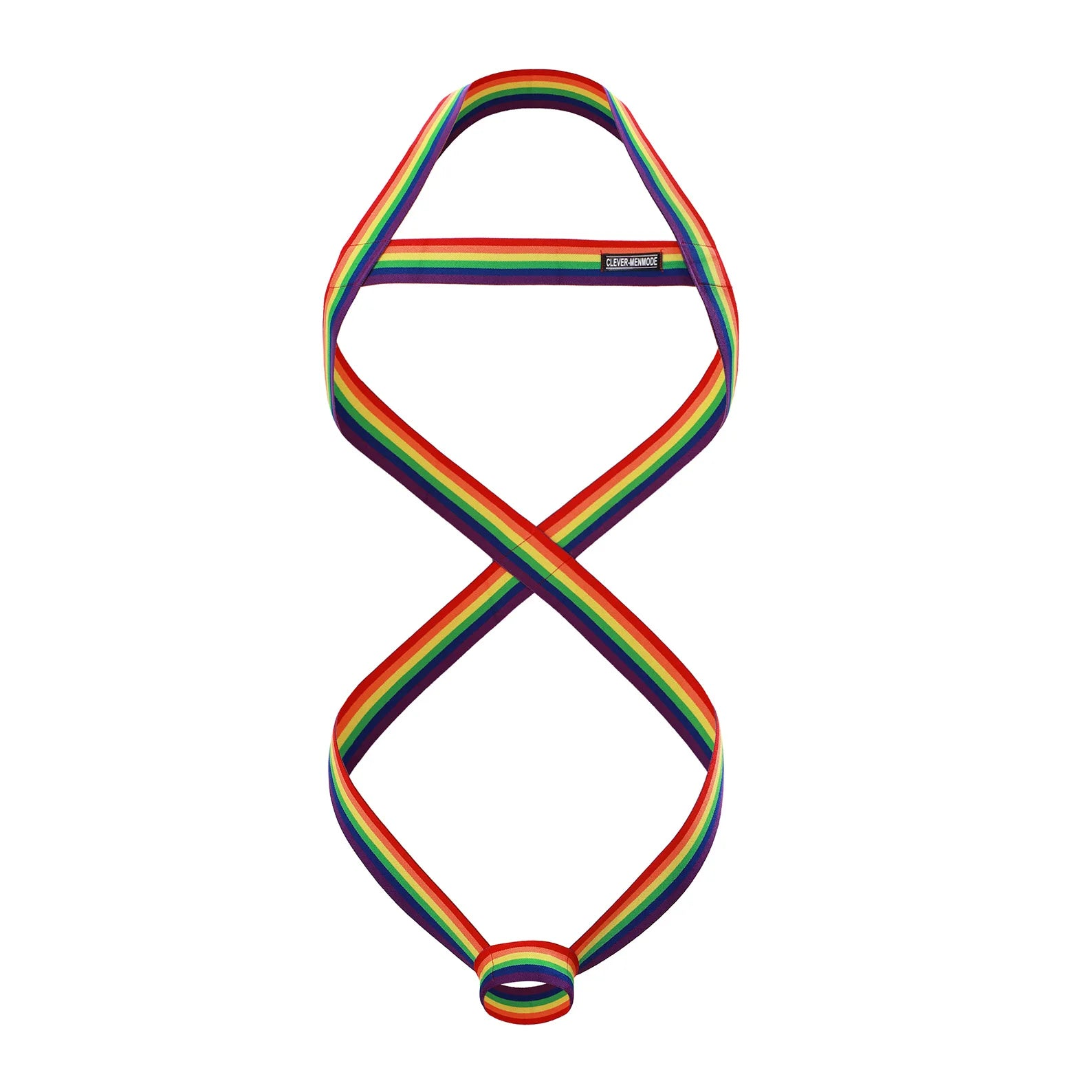 details of rainbow The Celebration Rainbow Pride Harness – pridevoyageshop.com – gay men’s harness, lingerie and fetish wear