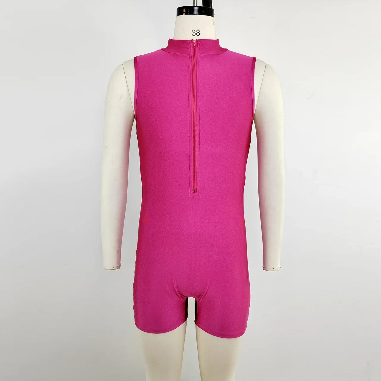 details of rose red Aerobicide Zip-Access Bodysuit – pridevoyageshop.com – gay men’s harness, lingerie and fetish wear