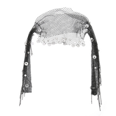 details of silver Men’s Glimmer Shatter Mesh Bolero – pridevoyageshop.com – gay men’s harness, lingerie and fetish wear
