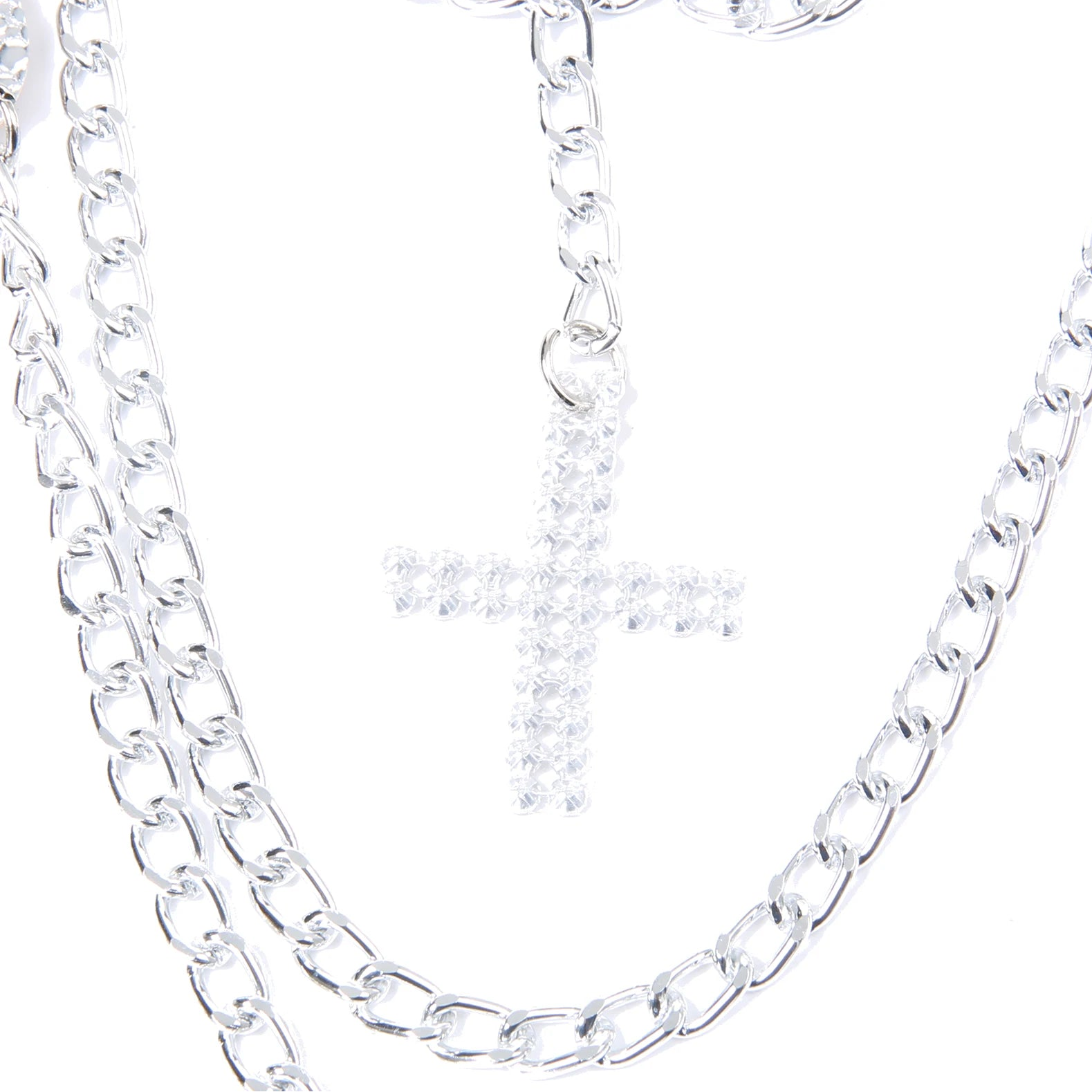 details of silvery Men’s Discotheque Armor Chain Harness – pridevoyageshop.com – gay men’s harness, lingerie and fetish wear