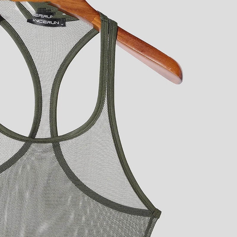 details of size chart of Boys’ Night Party Mesh Tank - pridevoyageshop.com - gay men's fashion, clubwear, party outfit