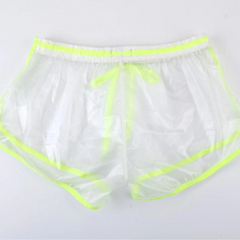 details of transparent Men’s Beach Shock Transparent Sheer Swim Trunks – pridevoyageshop.com – gay men’s sexy swim briefs, trunks, board shorts, and bikinis