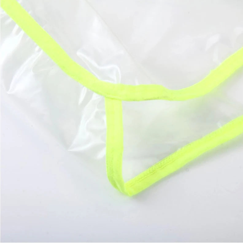 details of transparent Men’s Beach Shock Transparent Sheer Swim Trunks – pridevoyageshop.com – gay men’s sexy swim briefs, trunks, board shorts, and bikinis