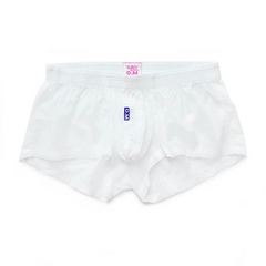 details of white DM Men’s Airdrop Low-Rise Sheer Boxers – pridevoyageshop.com – gay men’s sexy swim briefs, trunks, board shorts, and bikinis